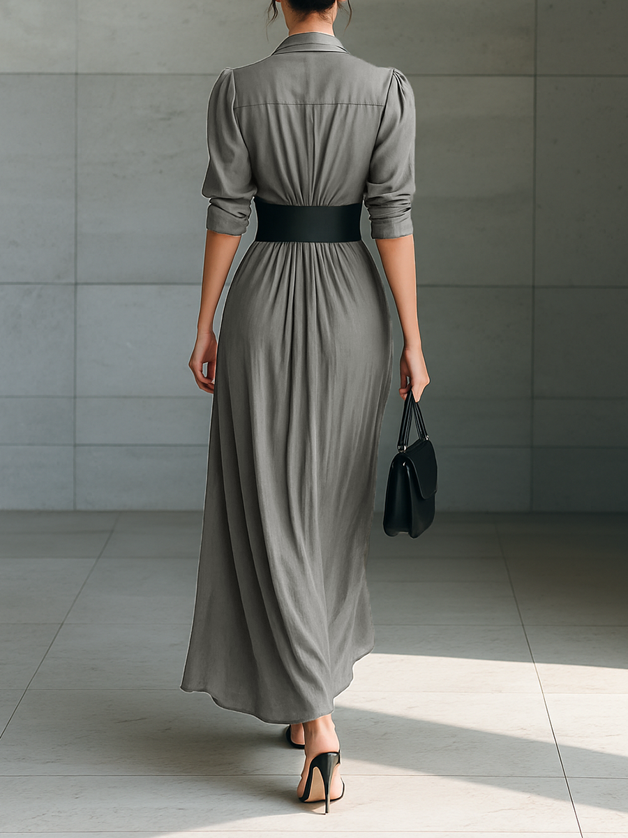 Zahara - Robe longue plissée Henri Lyon