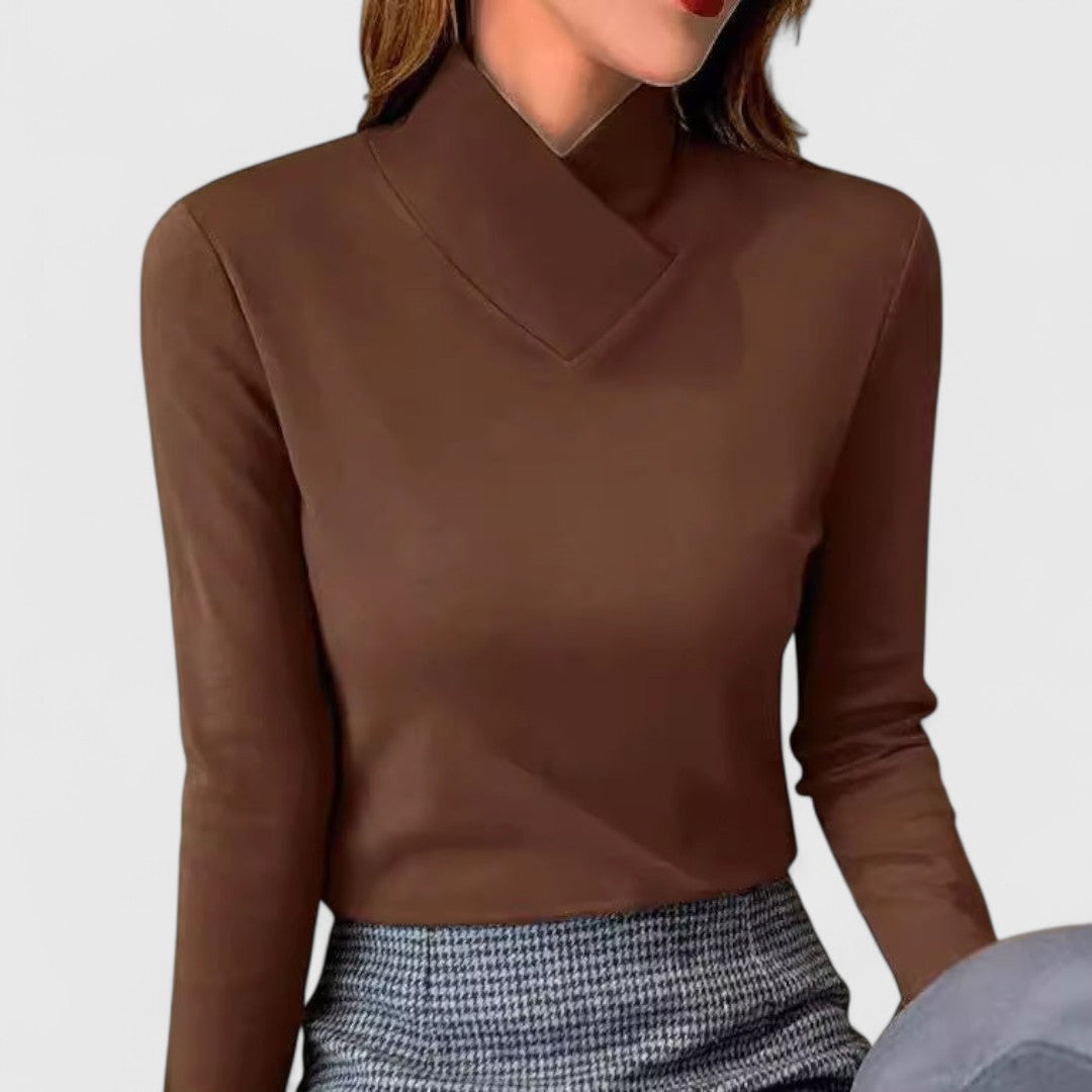 Clair | Pull Élégant Col Montant Henri Lyon