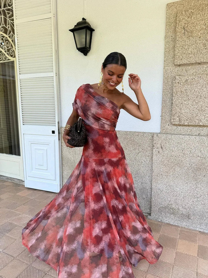 Dóra - Robe Maxi Élégante en Mesh Henri Lyon