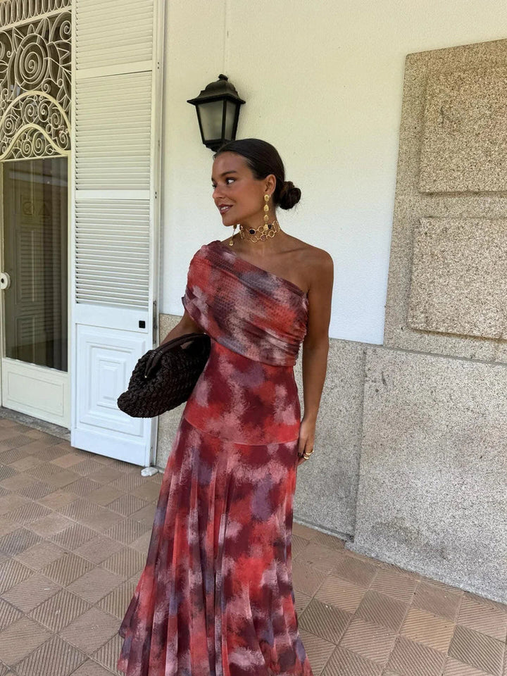 Dóra - Robe Maxi Élégante en Mesh Henri Lyon