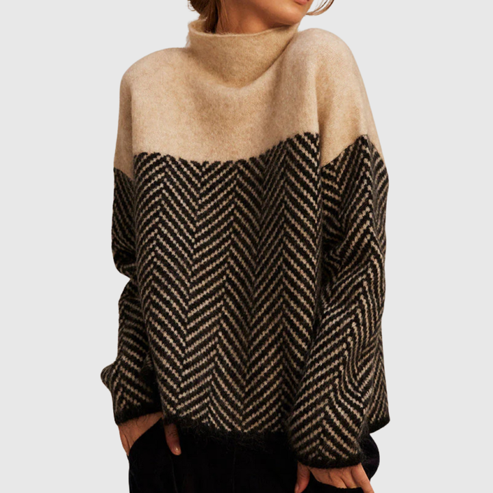 Norah | Pull en Coton à Col Montant Henri Lyon