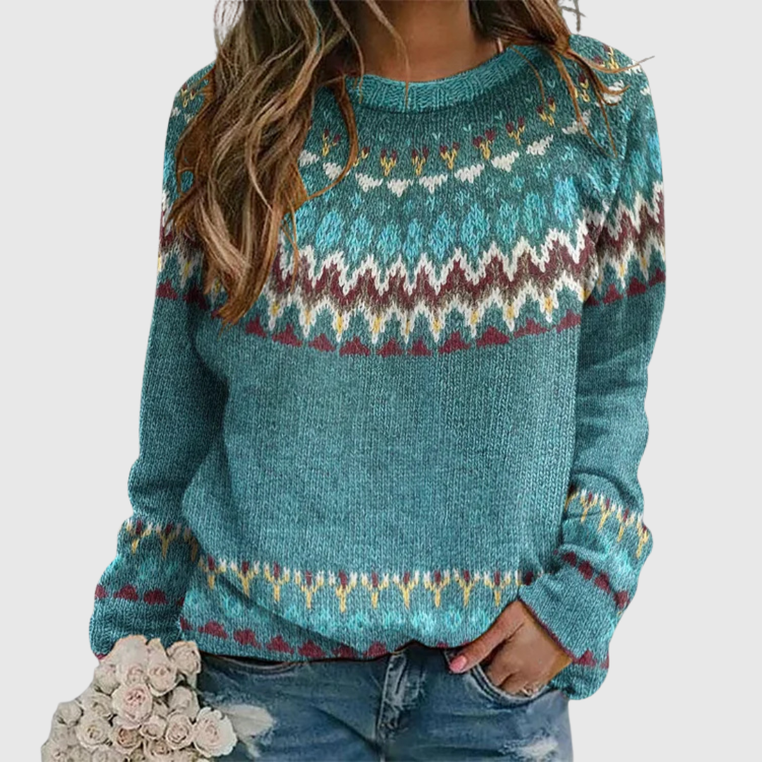 Regina | Pull avec Motif Rétro Wave Henri Lyon
