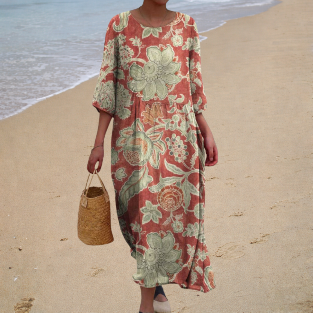 Robe longue fluide chic et confortable Henri Lyon