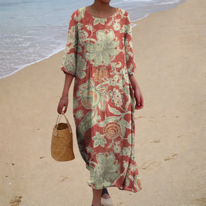 Robe longue fluide chic et confortable Henri Lyon