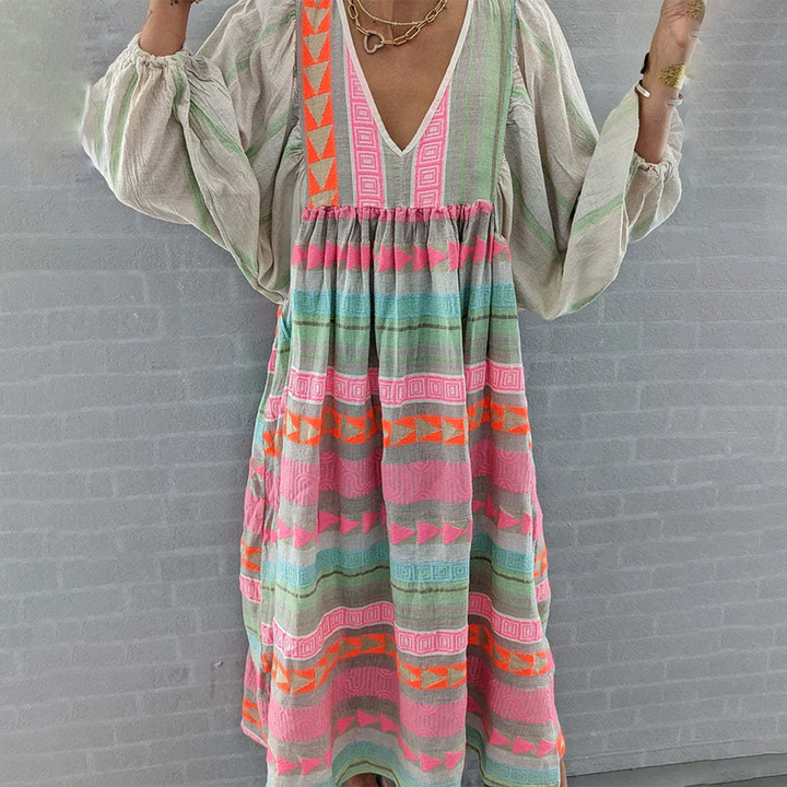 Jessenia - Robe Boho Confortable Henri Lyon