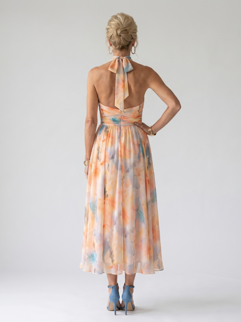 Elin - Robe Midi Halter Douce Henri Lyon