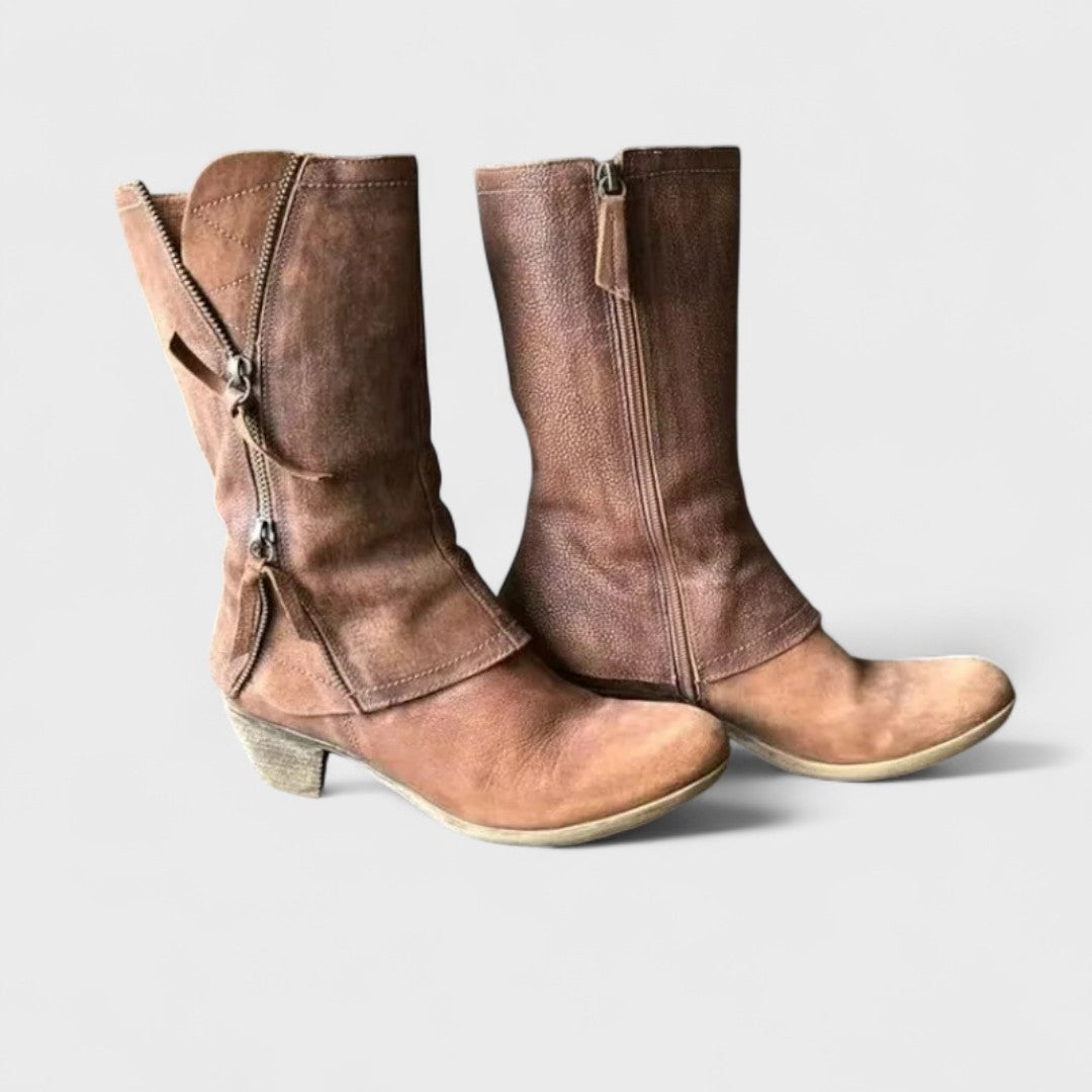 Alma - Bottes vintage mi-mollet Henri Lyon