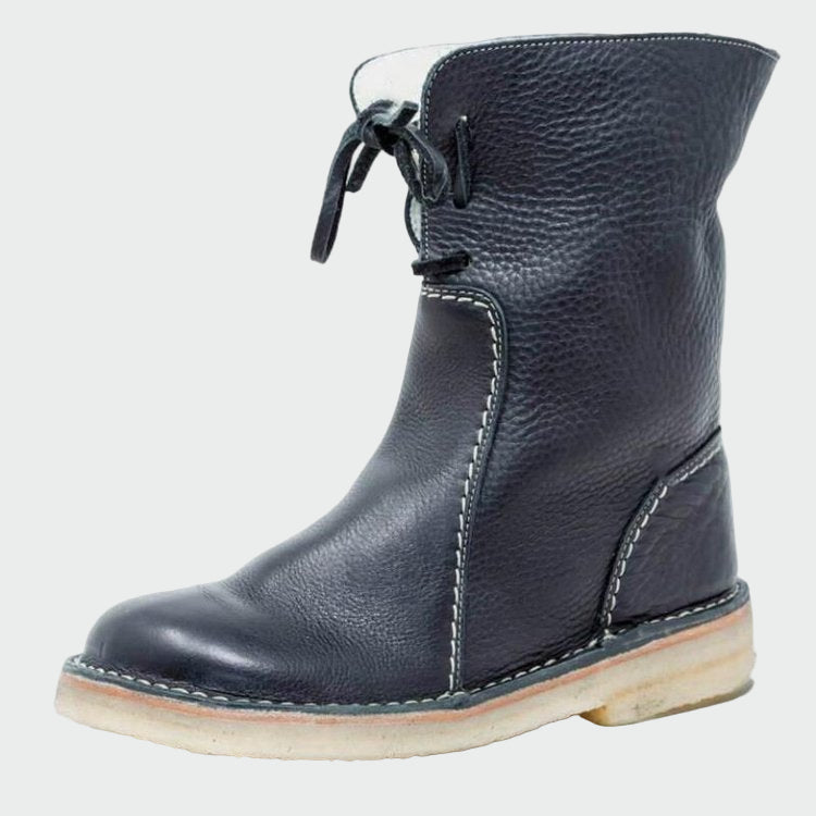 Bottes pour hommes en cuir imperméable avec doublure en laine Henri Lyon