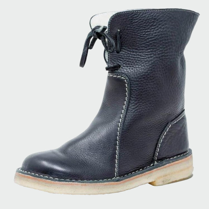Bottes pour hommes en cuir imperméable avec doublure en laine Henri Lyon