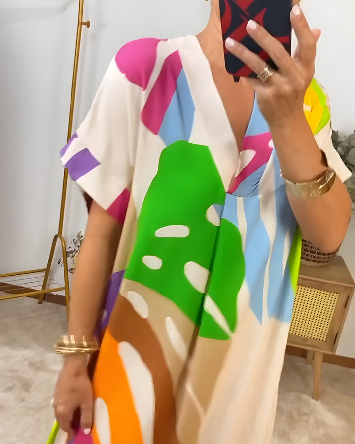 Rianna - Robe à Imprimé Abstrait Henri Lyon