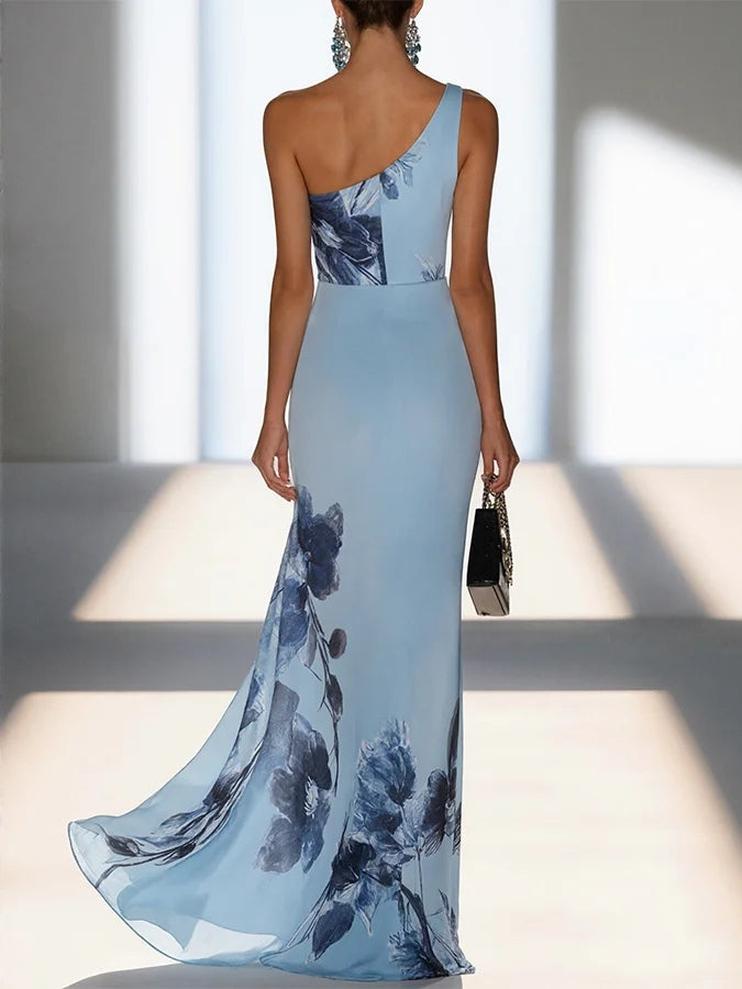 Victoria | Robe Maxi Off-Shoulder en Satin Henri Lyon