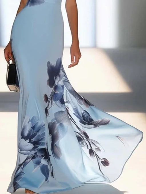 Victoria | Robe Maxi Off-Shoulder en Satin Henri Lyon