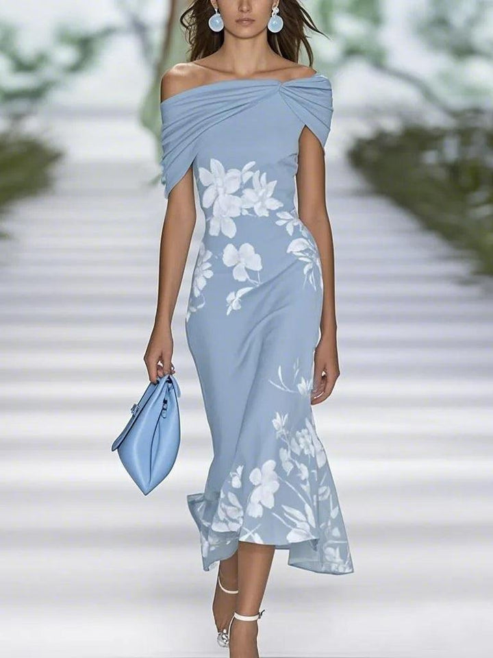 Frédérique | Robe Élégante avec Imprimé Floral Henri Lyon