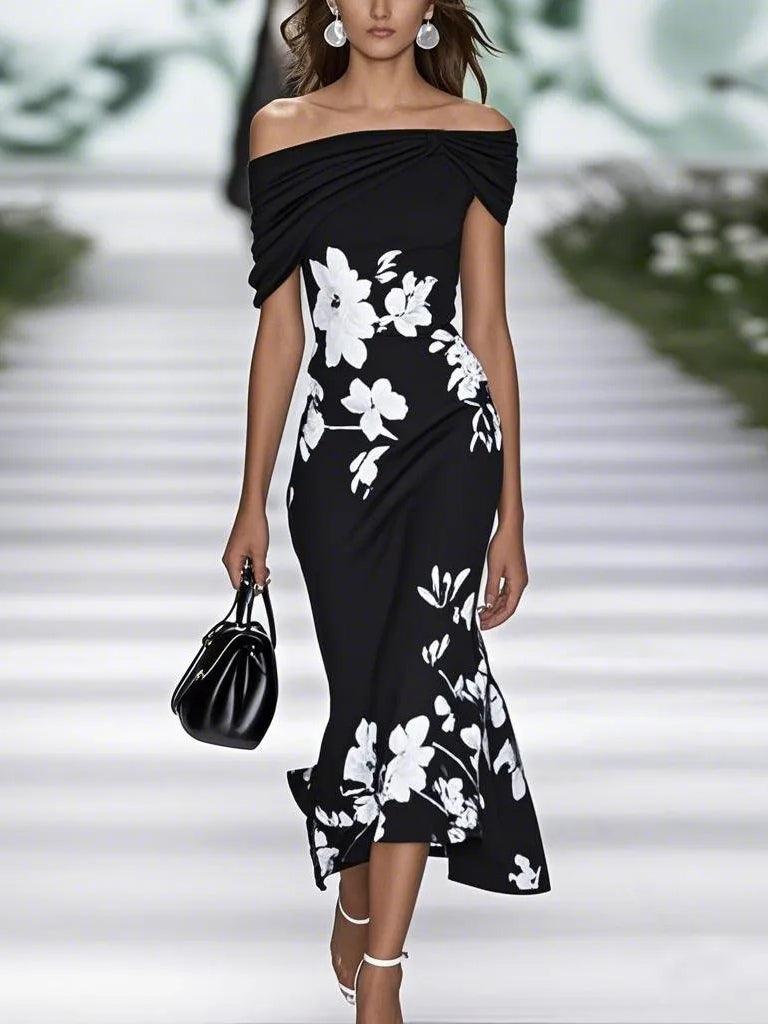 Frédérique | Robe Élégante avec Imprimé Floral Henri Lyon