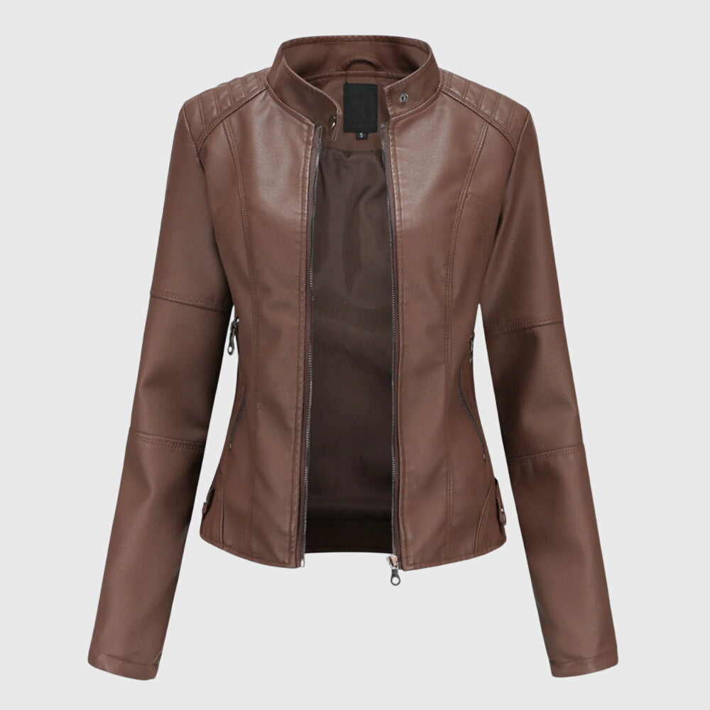 Giorgina™ - Veste en Cuir Élégante pour Femmes Henri Lyon
