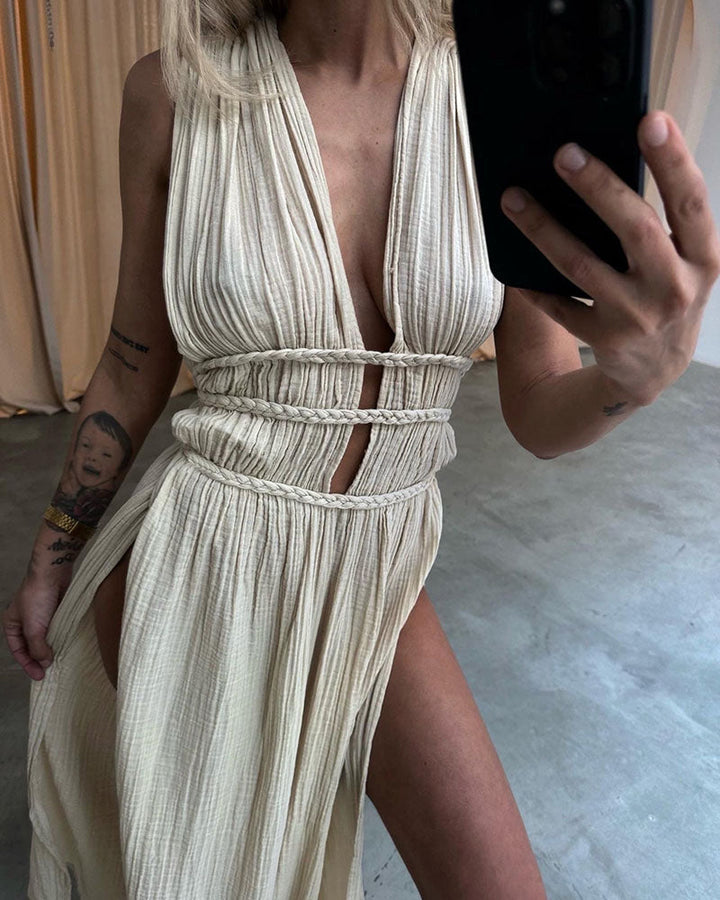 Zolla - Robe Texturée à Fente Henri Lyon