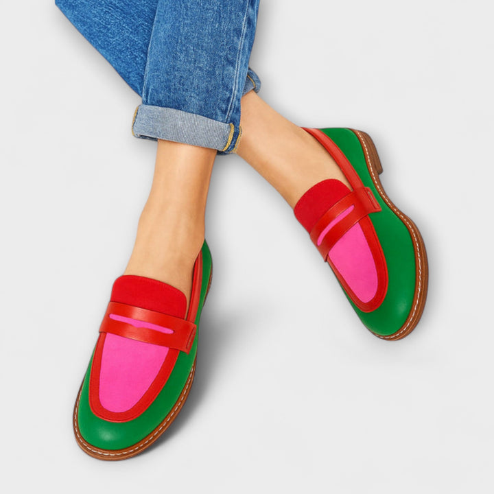 Nyla™ | Mocassins Casual à Contraste Henri Lyon