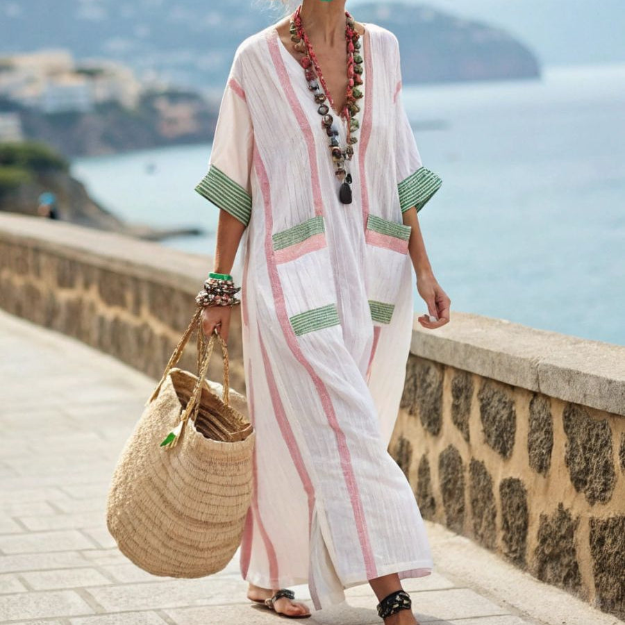 Robe Caftan "Charlotte" – Jardin de Mer Henri Lyon