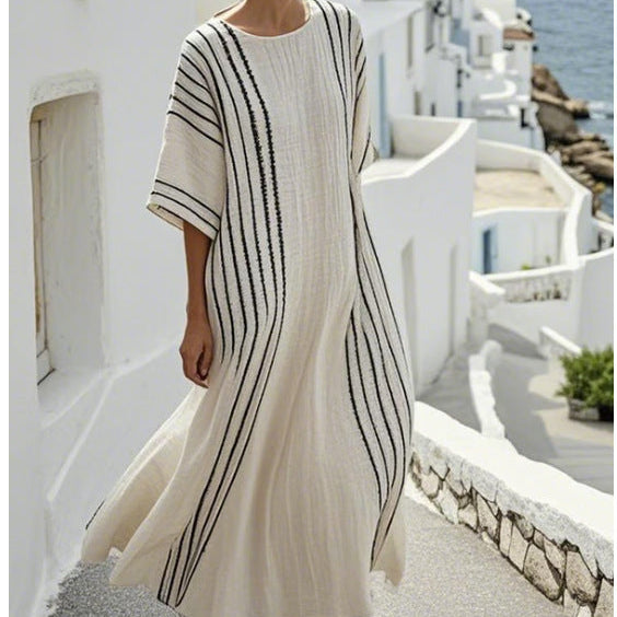 Robe Caftan "Ambre" – Éclat Estival Henri Lyon