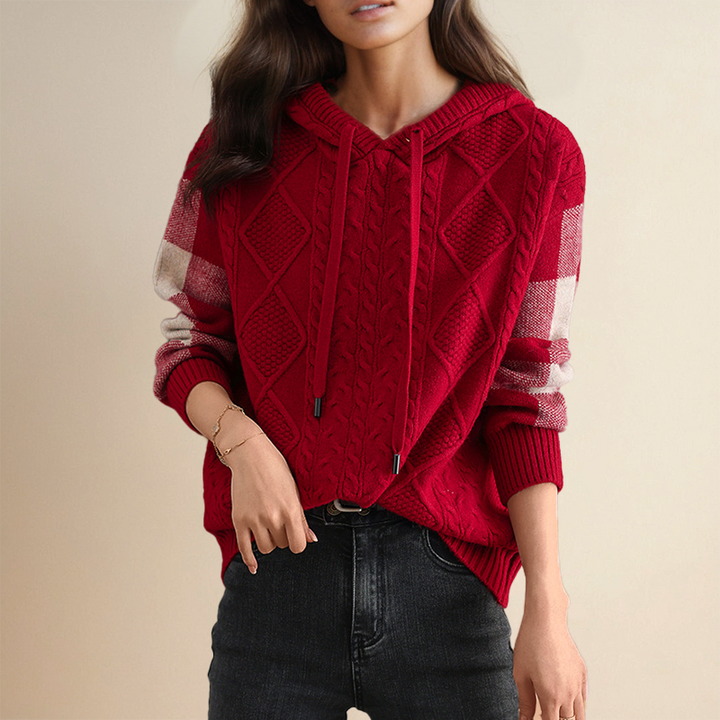 Emily | Pull à Capuche en Tresse Henri Lyon
