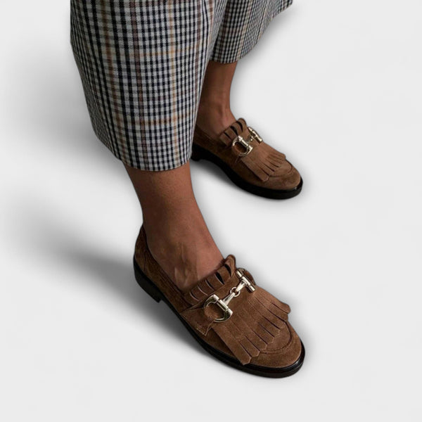 Fleur™ | Mocassins Marron à Bout Ronde Henri Lyon
