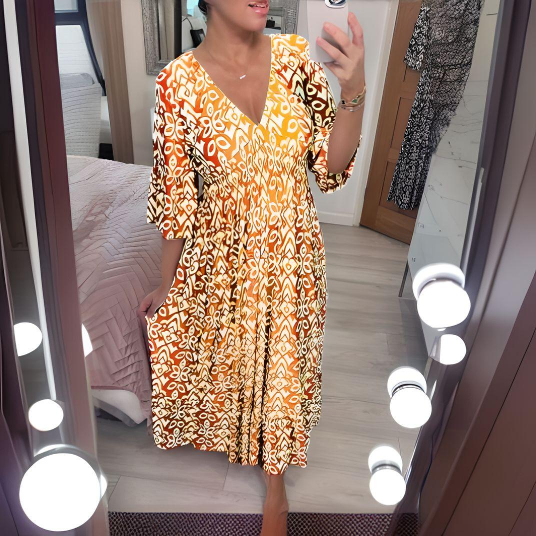 Lillia - Robe Imprimée Boho Henri Lyon