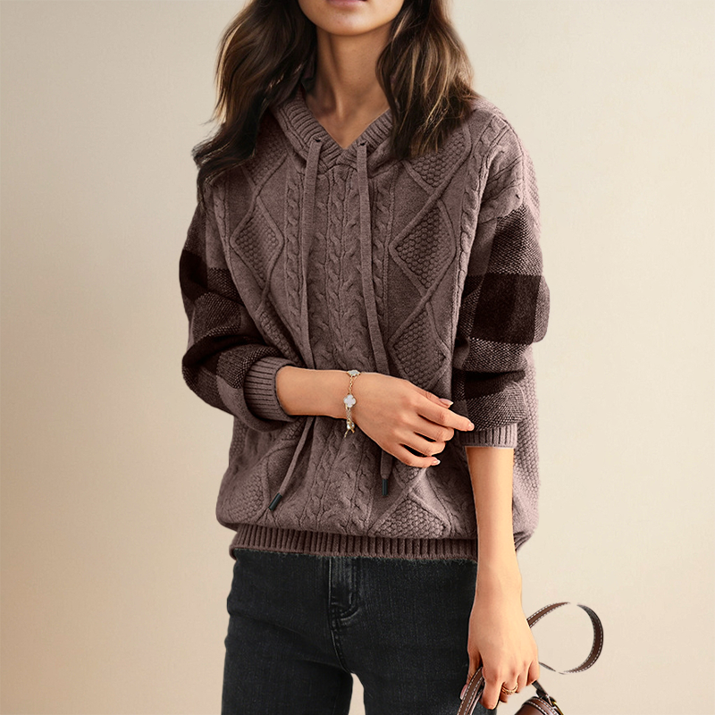 Emily | Pull à Capuche en Tresse Henri Lyon