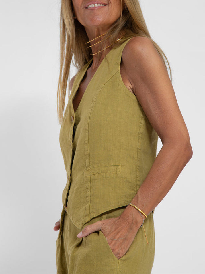 Aira - Ensemble Gilet Boutonné & Pantalon Large Henri Lyon