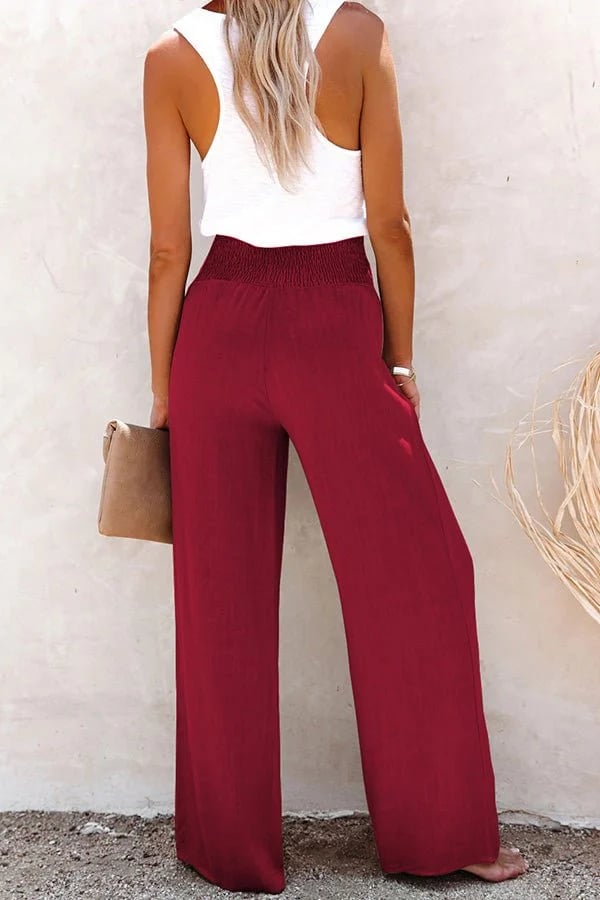 Riana - Pantalon Taille Haute Détendu Henri Lyon
