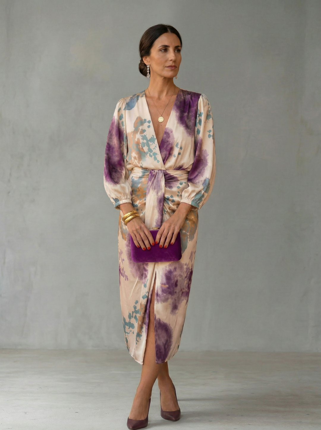 Valeria - Robe Élégante à Décolleté en V Henri Lyon