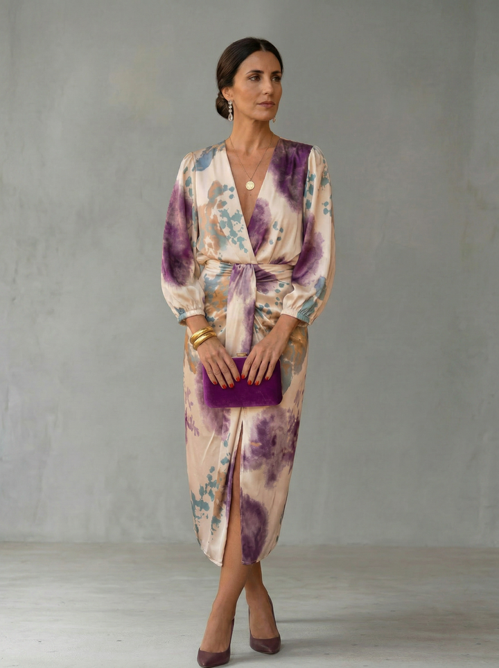 Valeria - Robe Élégante à Décolleté en V Henri Lyon