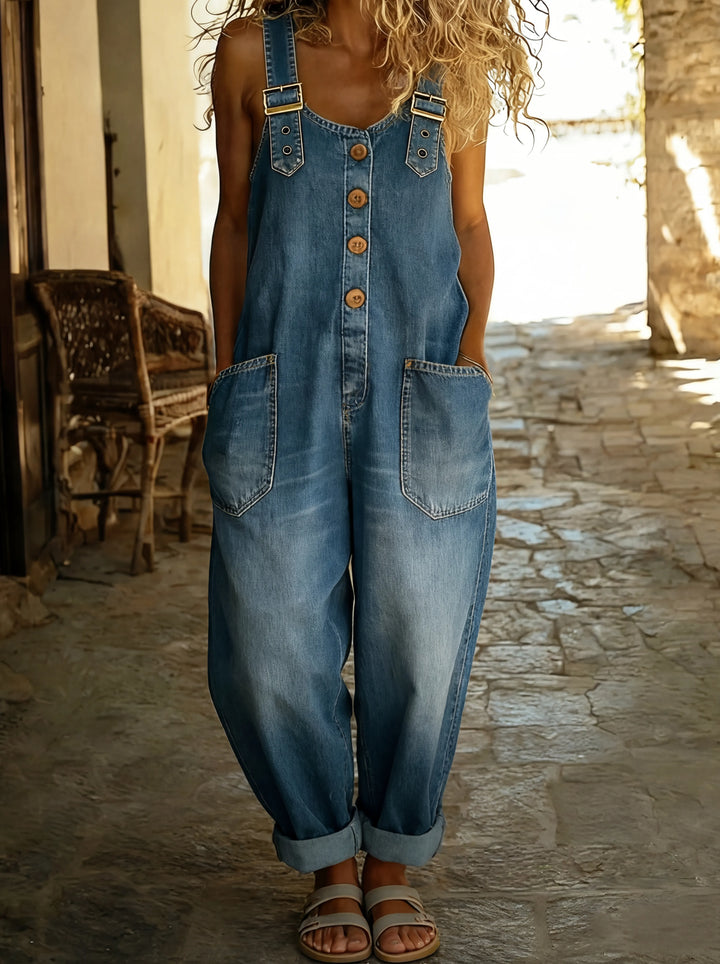 Jade™ - Salopette en jean décontractée avec boucles réglables Henri Lyon