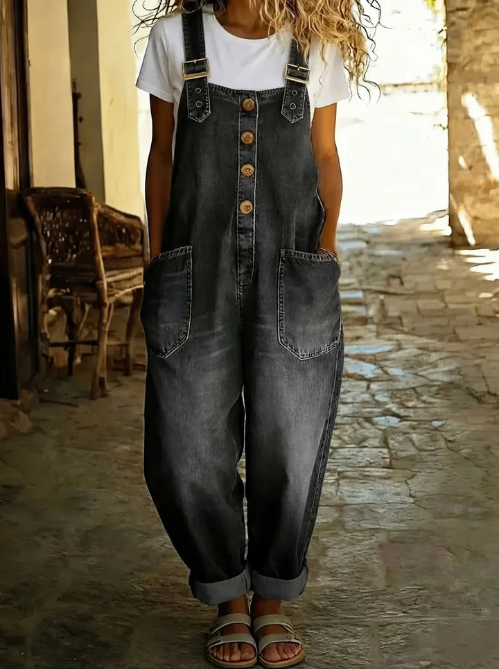 Jade™ - Salopette en jean décontractée avec boucles réglables Henri Lyon