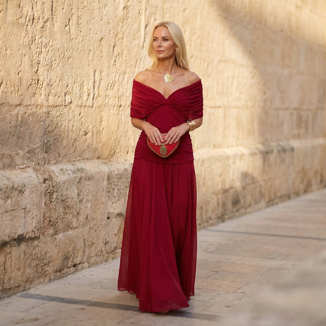 Harper | Élégante Robe Rouge Henri Lyon