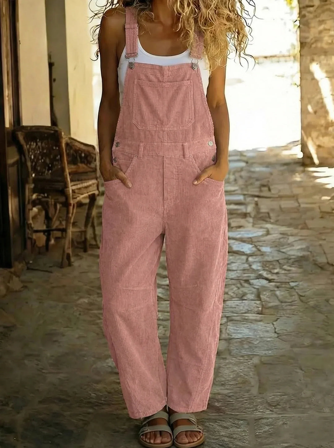 Rose™ - Salopette fluide en coton avec finitions délicates Henri Lyon