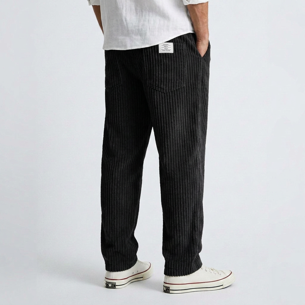 Olivier - Pantalon Large en Velours Côtelé Henri Lyon