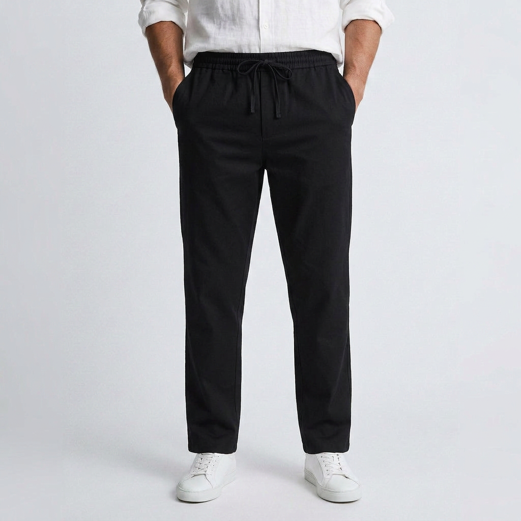 Bastien - Pantalon Fluide en Lin Henri Lyon