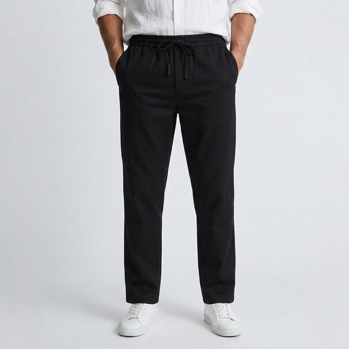 Bastien - Pantalon Fluide en Lin Henri Lyon