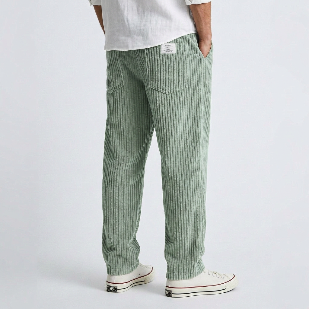 Mathis - Pantalon Large en Velours Côtelé Henri Lyon