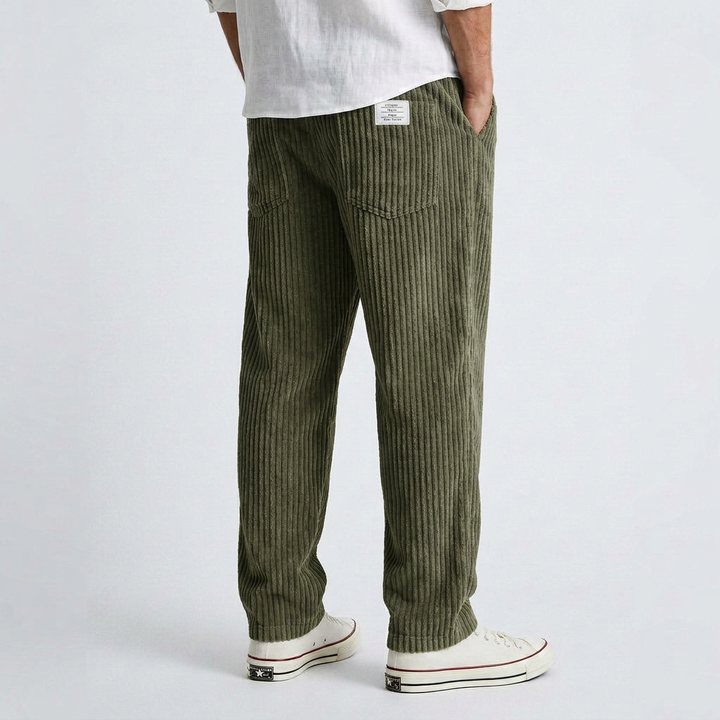 Simon - Pantalon Large en Velours Côtelé Henri Lyon