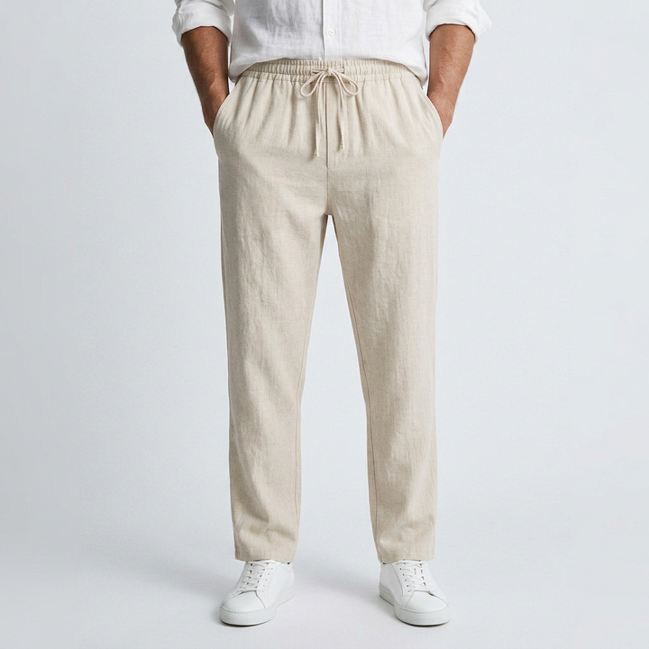 Adrien - Pantalon Fluide en Lin Henri Lyon