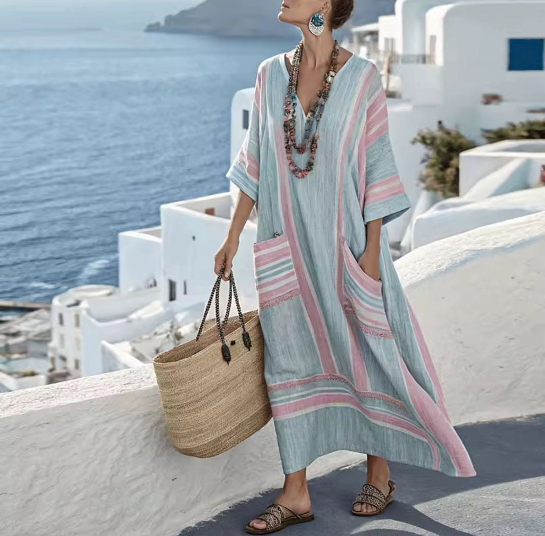 Robe Ample "Mia" Idéale pour un Look de Plage Chic Henri Lyon