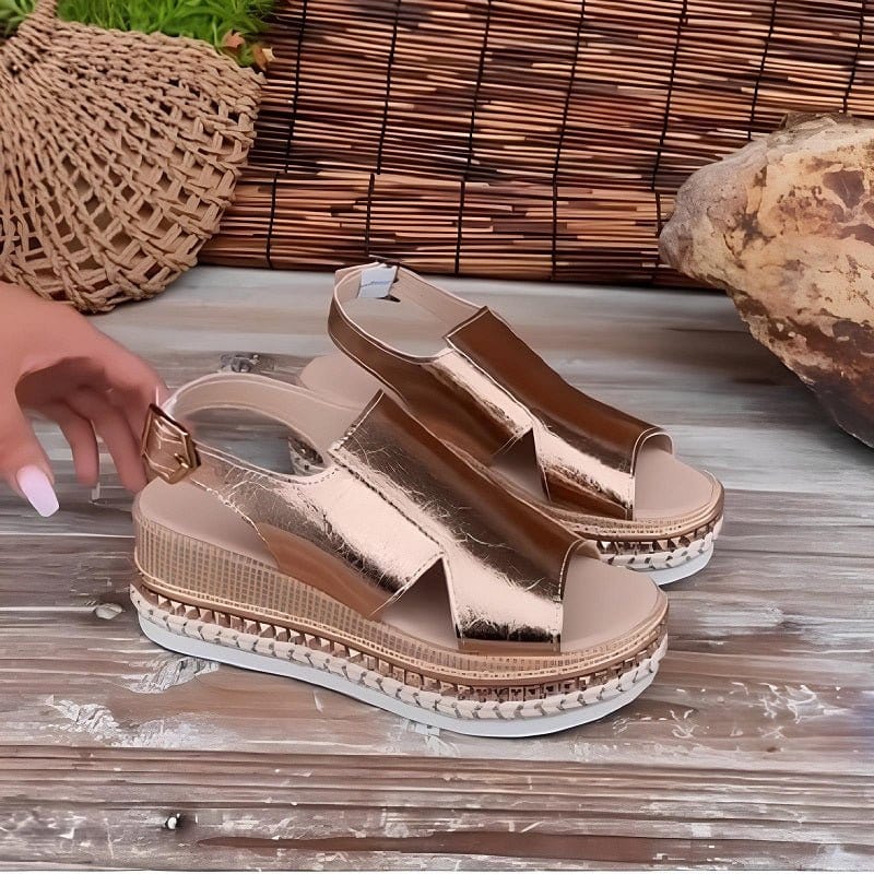 Baylie - Sandales Stylées Métalliques Henri Lyon