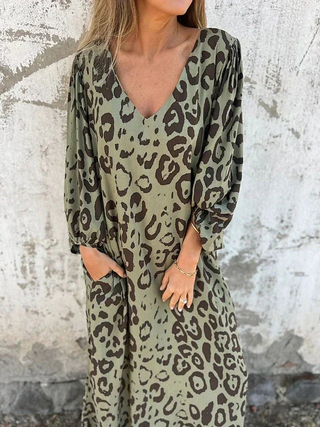 Jessa - Robe Maxi Léopard Henri Lyon