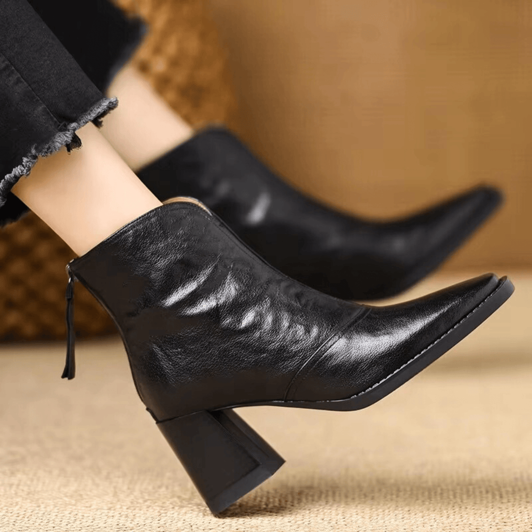 Claudia | Bottines de luxe à talon moyen Henri Lyon