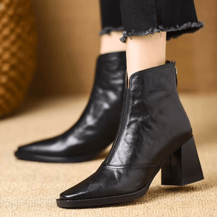 Claudia | Bottines de luxe à talon moyen Henri Lyon