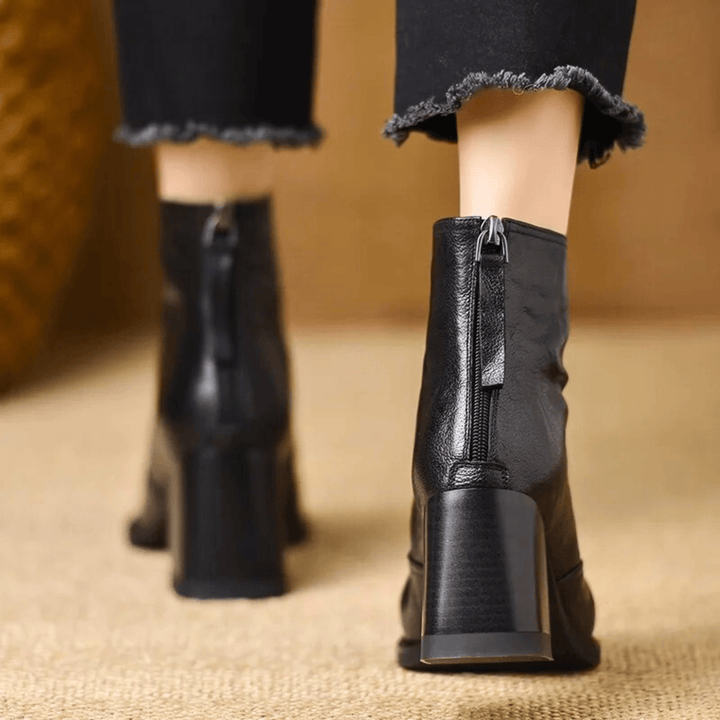 Claudia | Bottines de luxe à talon moyen Henri Lyon