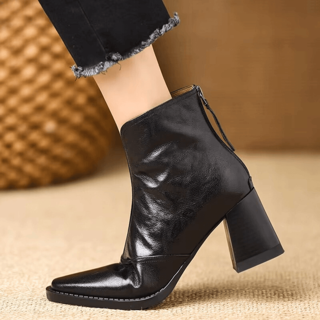 Claudia | Bottines de luxe à talon moyen Henri Lyon