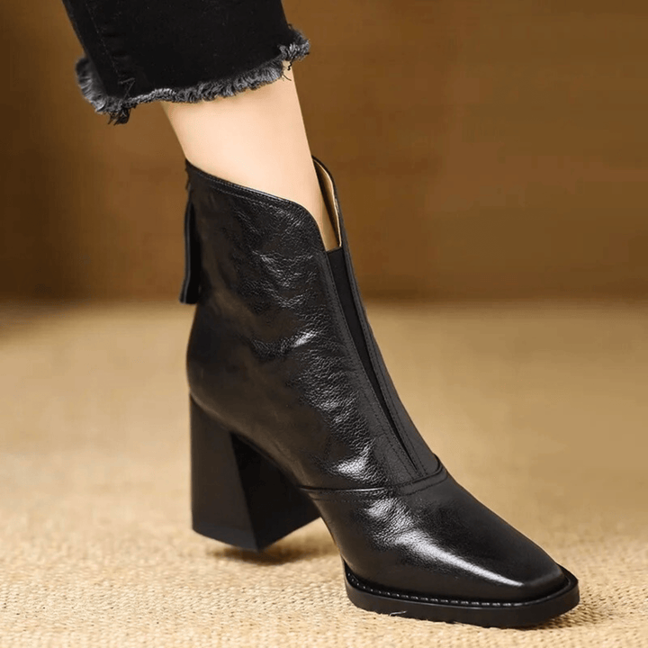 Claudia | Bottines de luxe à talon moyen Henri Lyon