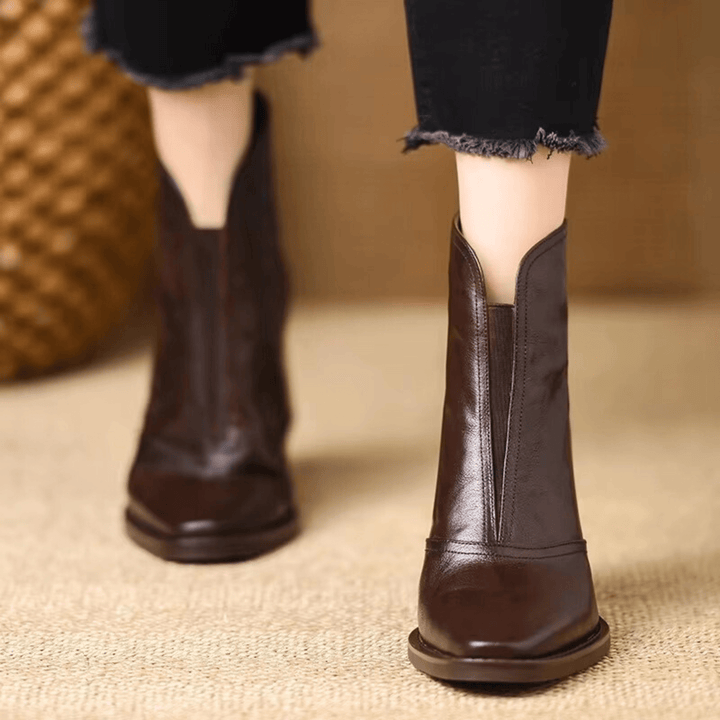 Claudia | Bottines de luxe à talon moyen Henri Lyon